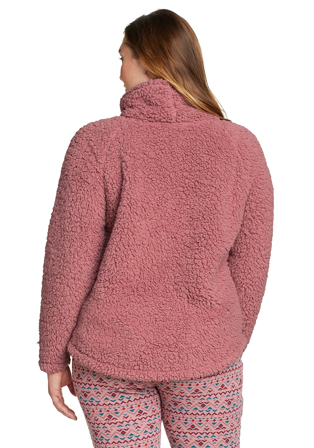 Artikel klicken und genauer betrachten! - Fireside Rollkragen Sweatshirt Damen Violett Gr. XS Unser Pullover aus weichem, plüschigen Polyesterfleece hält dank Rollkragen besonders warm. | im Online Shop kaufen